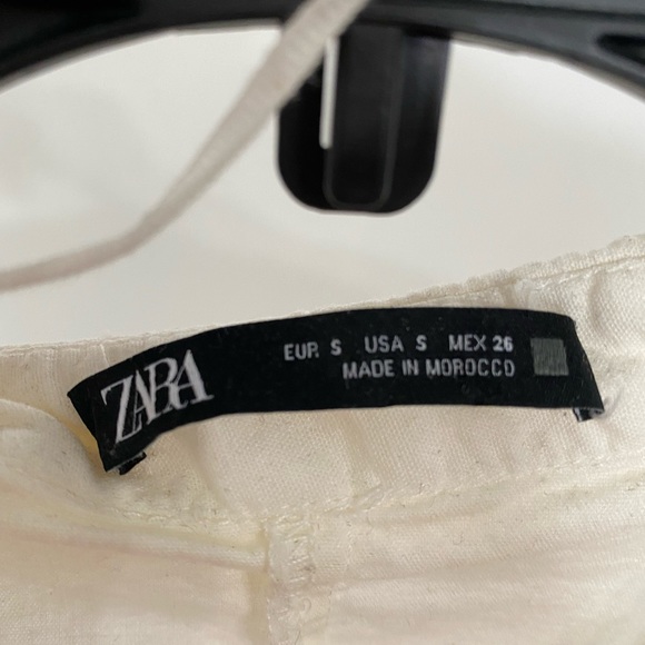 Zara Linen Ruched Front White - Picture 3 of 3